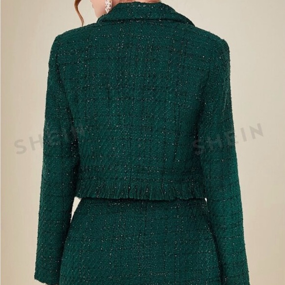 Fringe Trim Tweed Blazer (NWT) - Picture 6 of 6